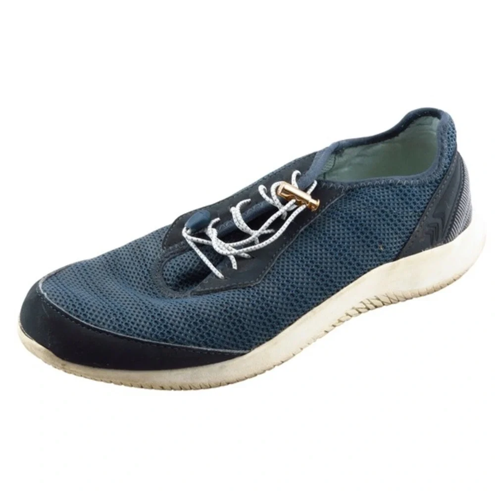 Dr. Scholl's Women's Walking Shoes Size 7.5 Blue Mesh Elastic‎ Lightweight